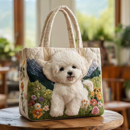 Quilted Artisan Bag - Enchanted Dog
