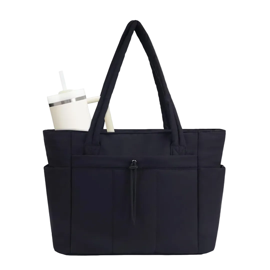 Ismeria | Black Quilted Carryall
