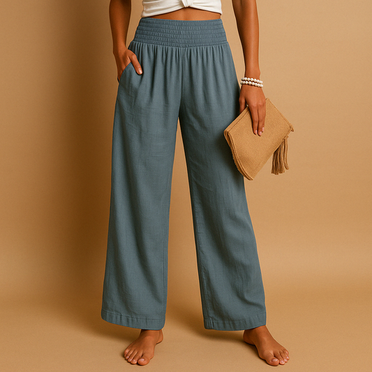 Corwin | Wide Leg Elastic Waist Pants