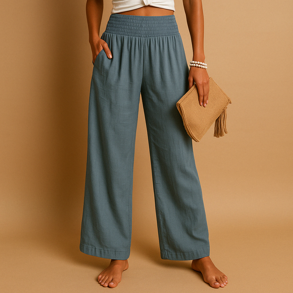 Blythe | Wide Leg Elastic Waist Pants