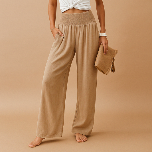 Farrow | Wide Leg Elastic Waist Pants