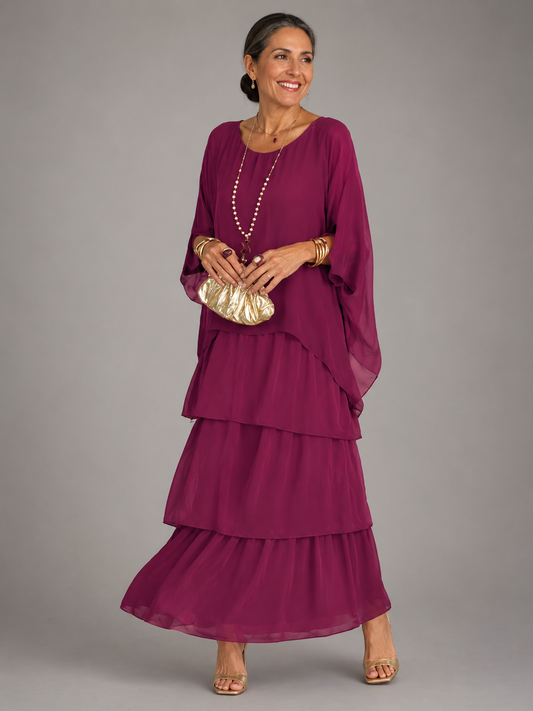 Estrelia | Elegant Flowing Maxi Dress