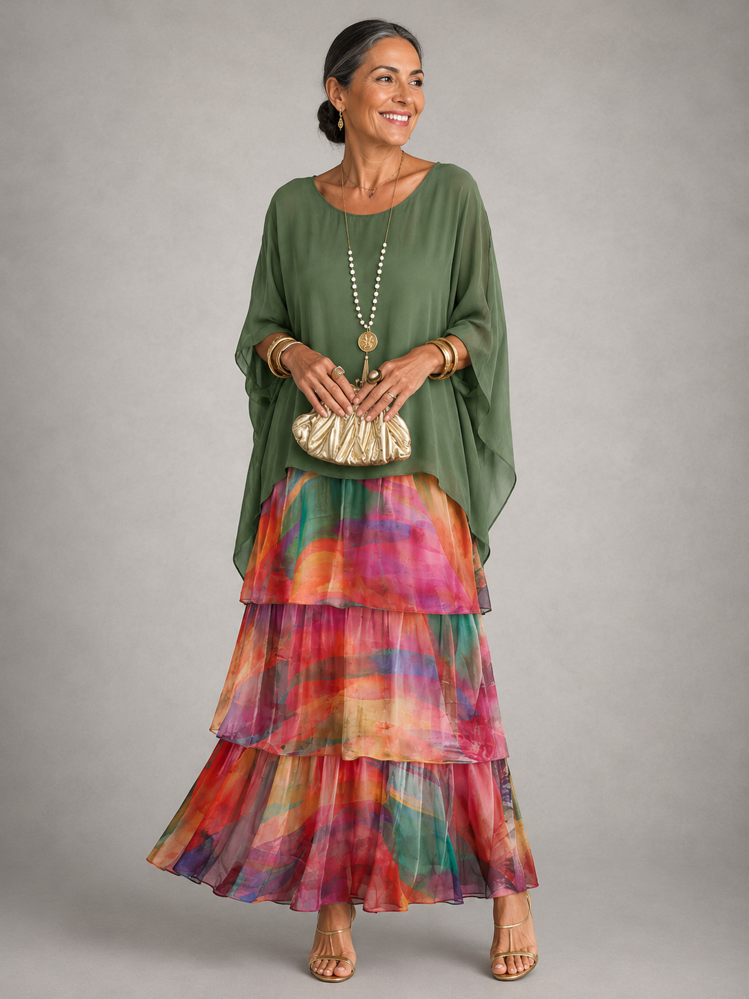 Calliopa | Elegant Flowing Maxi Dress