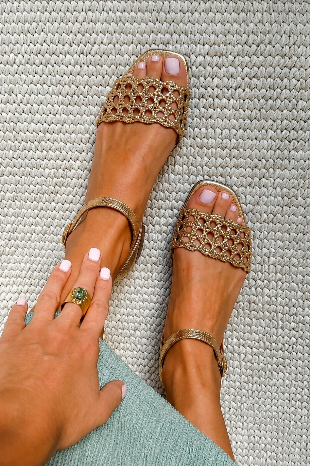 Aurora™ | Golden Summer Sandals