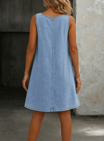 Lisa | Casual Denim Overall Dress