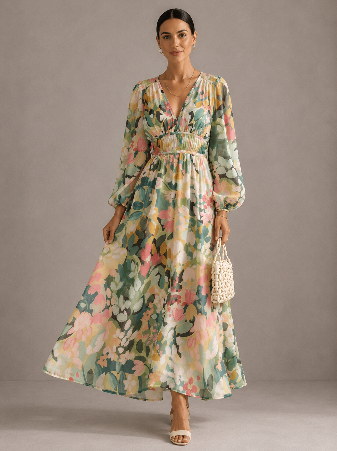 Daisy | Feminine Dress with Floral Motif