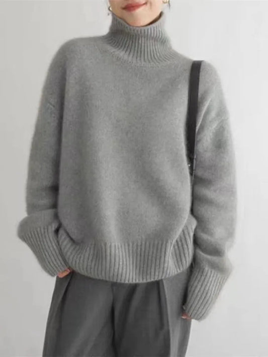 Isabella | High Collar Cashmere Jumper