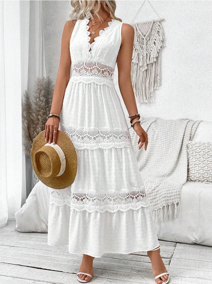 Maika | Lace V-Neck Dress