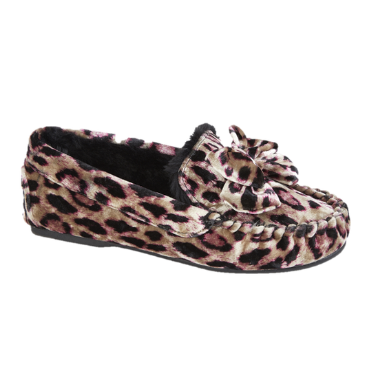 Remy | Leopard Moccasin Slippers