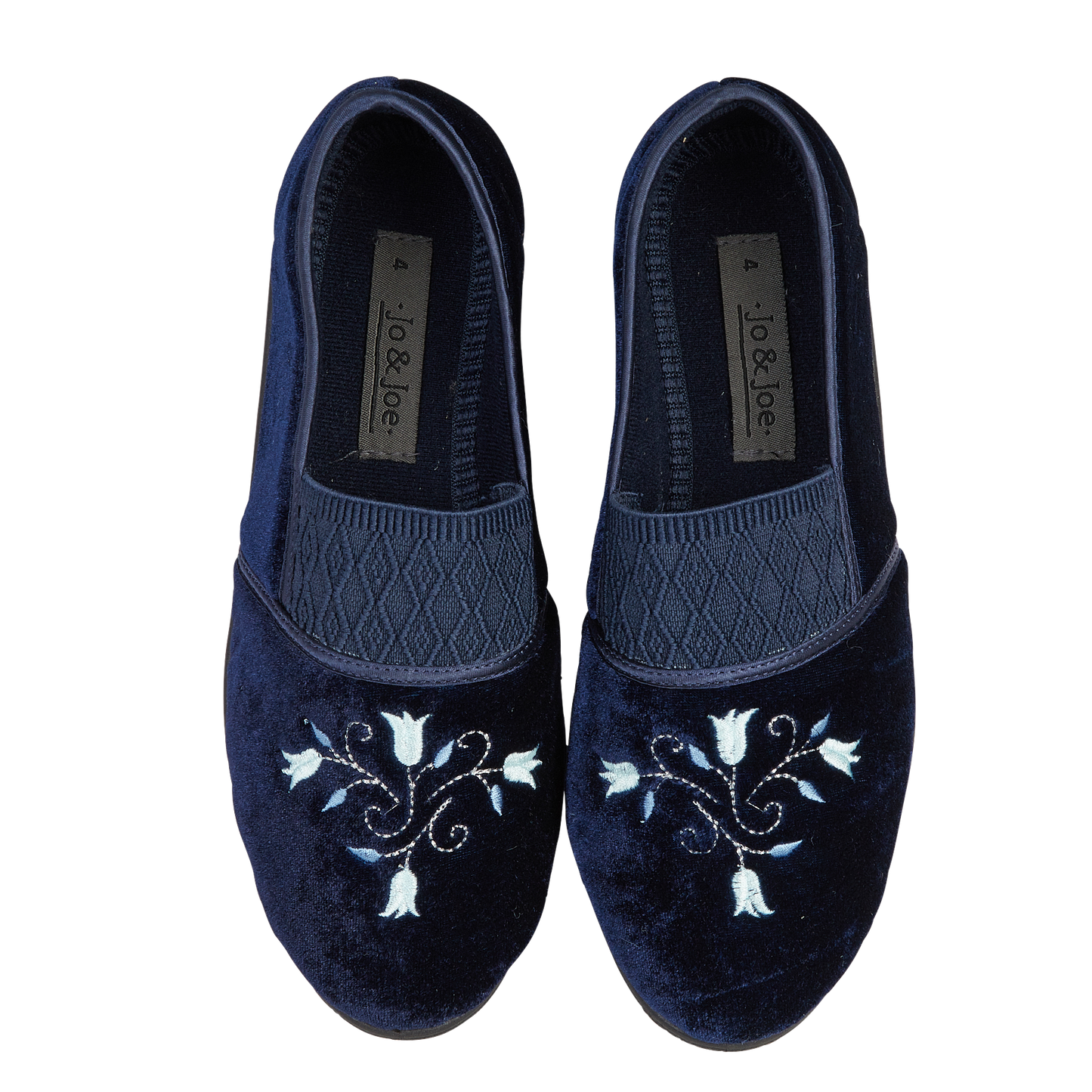 Sasha | Wide Fit Embroidered Slippers