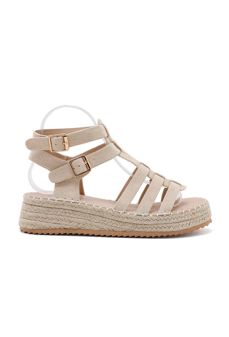 Brielle | Beige Wedge Sandal