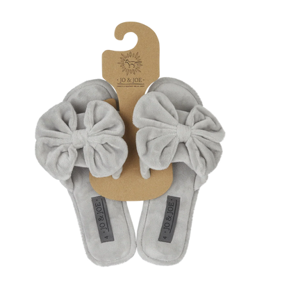 Marlee | Oversized Bow Open Toe Sliders