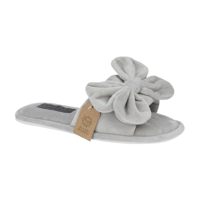 Marlee | Oversized Bow Open Toe Sliders