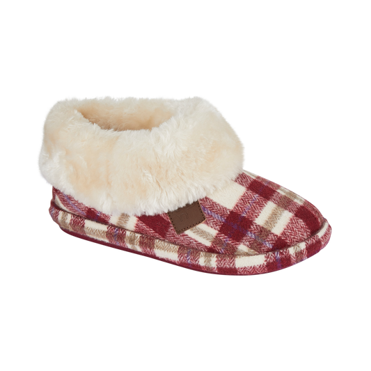 Quinn | Tartan Bootee Slippers