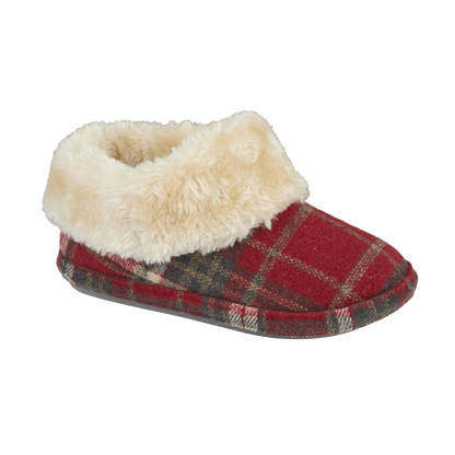 Quinn | Tartan Bootee Slippers
