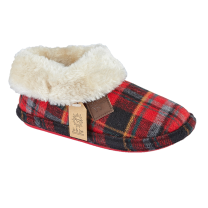 Quinn | Tartan Bootee Slippers