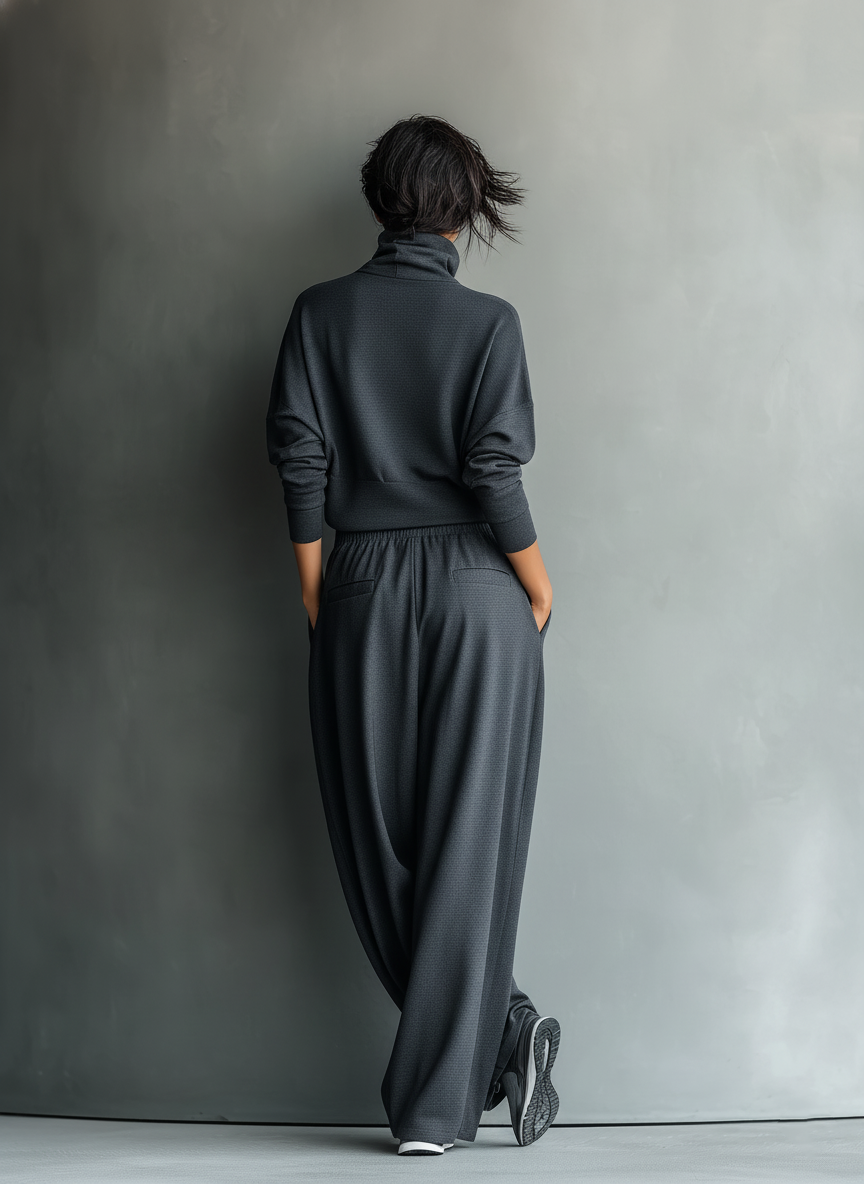 Tara | Charcoal Knit Set
