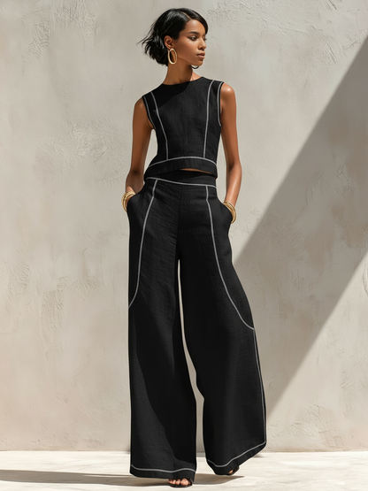 Stella | Contrast Linen Set