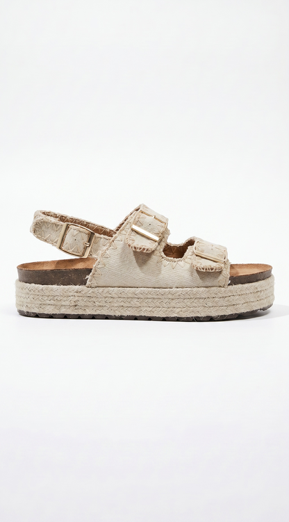 Kerensa | Beige Wedge Sandal