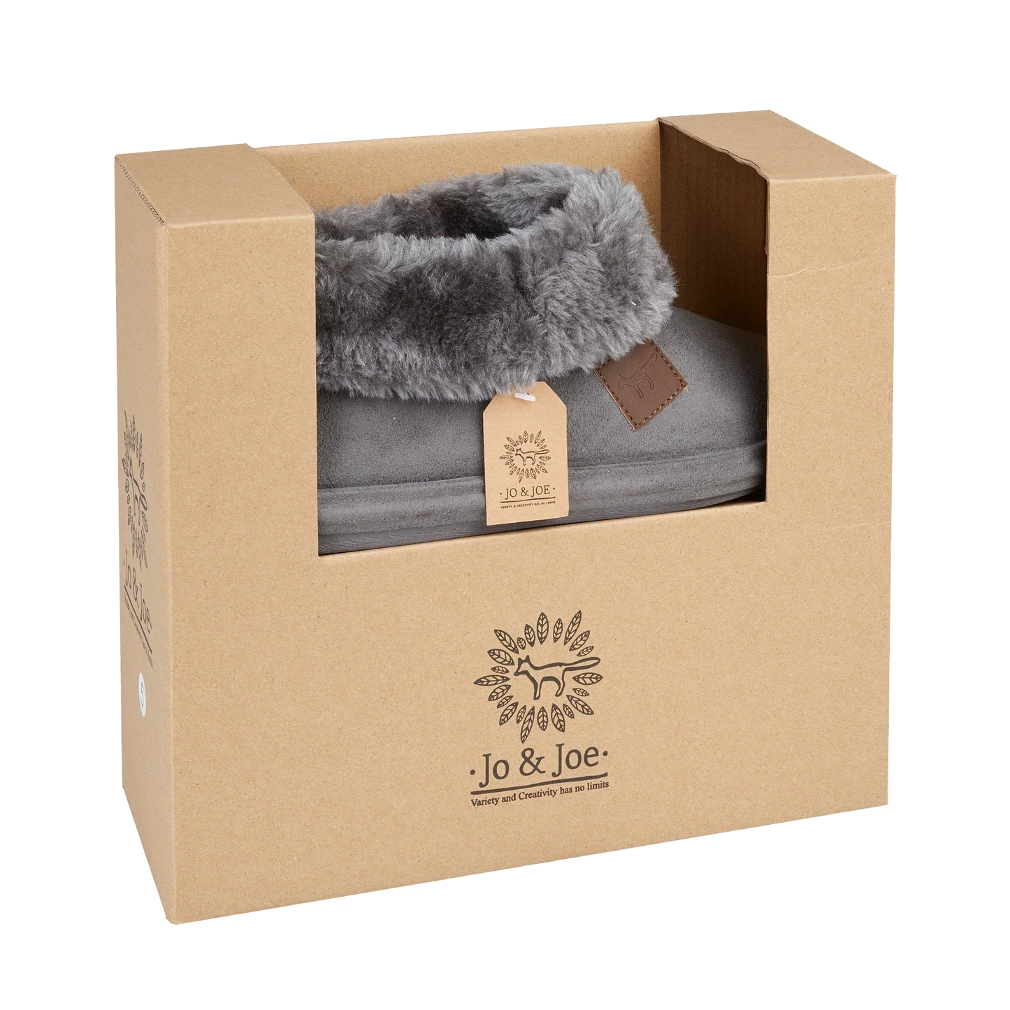 Cleo | Faux Suede Bootee Slippers