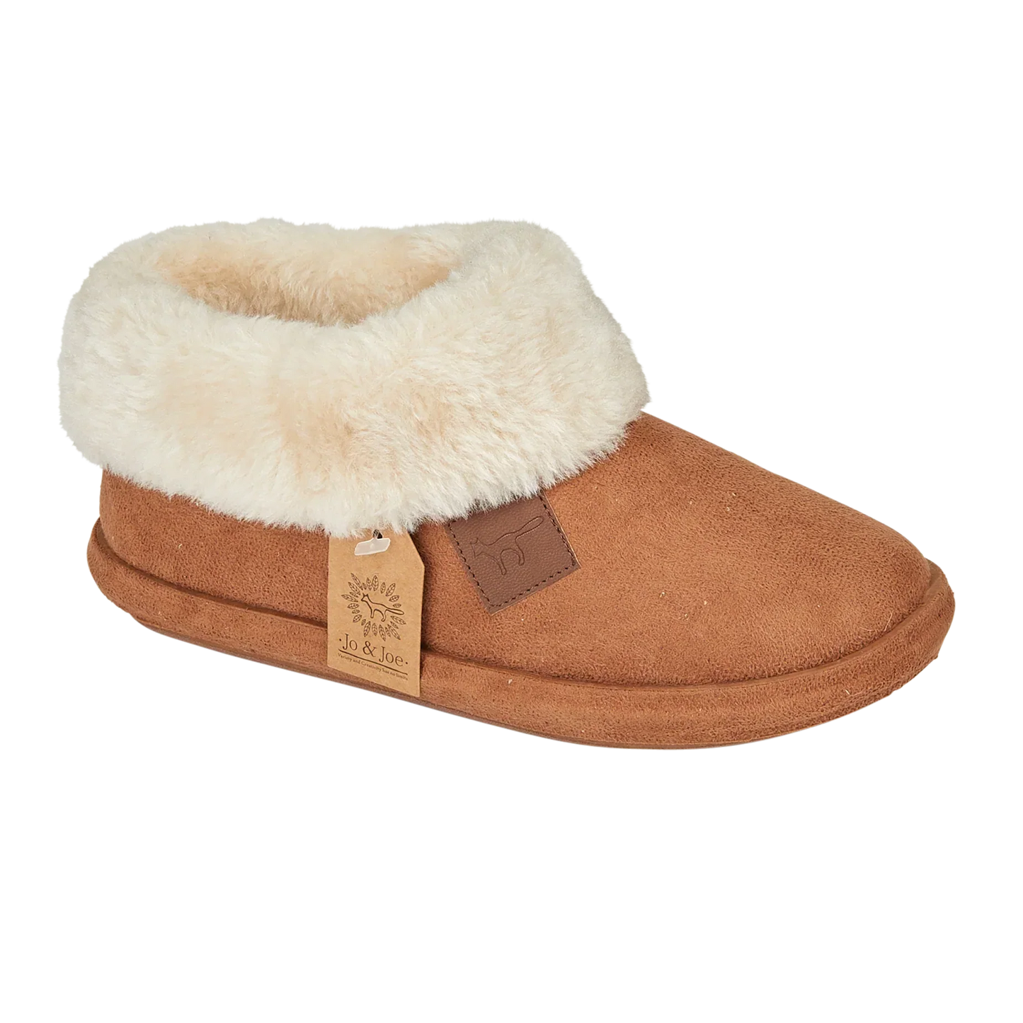 Cleo | Faux Suede Bootee Slippers