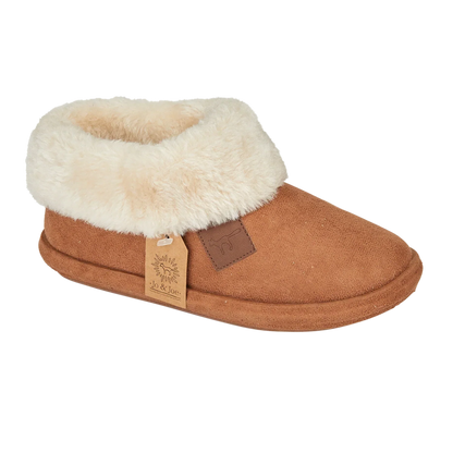 Cleo | Faux Suede Bootee Slippers