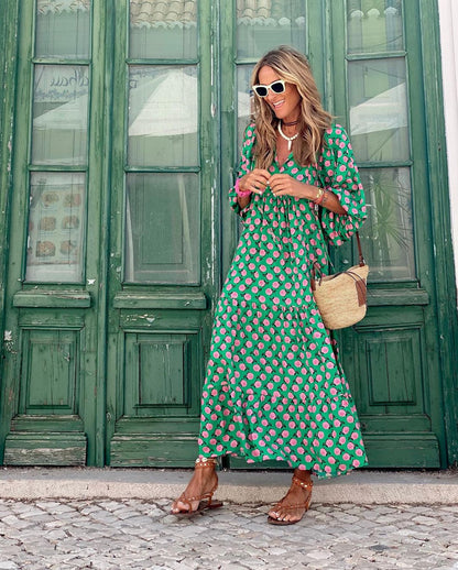 Sabine | Boho Chic Maxi Dress