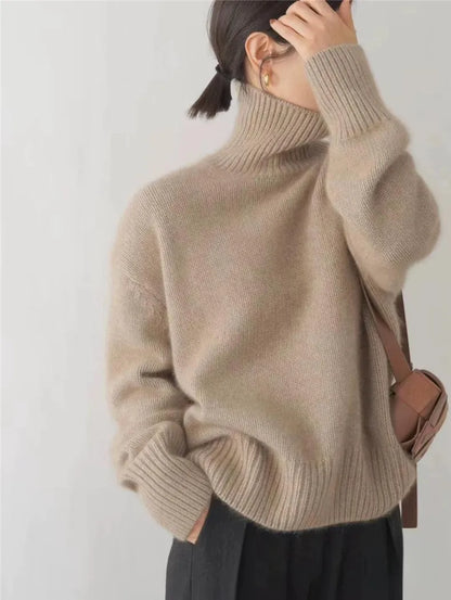 Isabella | High Collar Cashmere Jumper