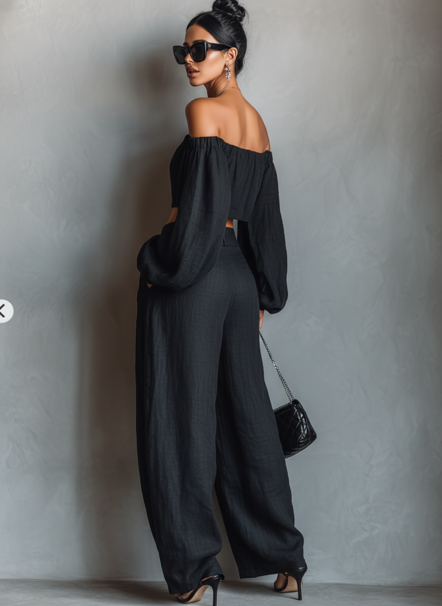 Layla | Strapless Linen Set
