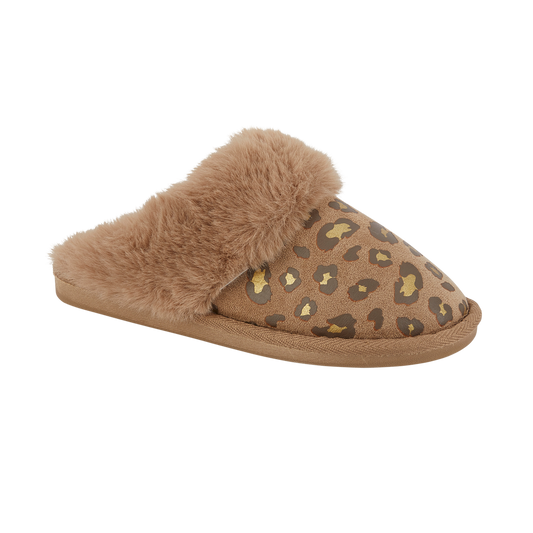 Indigo | Leopard Mule Slipper
