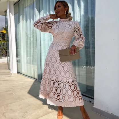 Noa | Delicate Lace Midi Dress