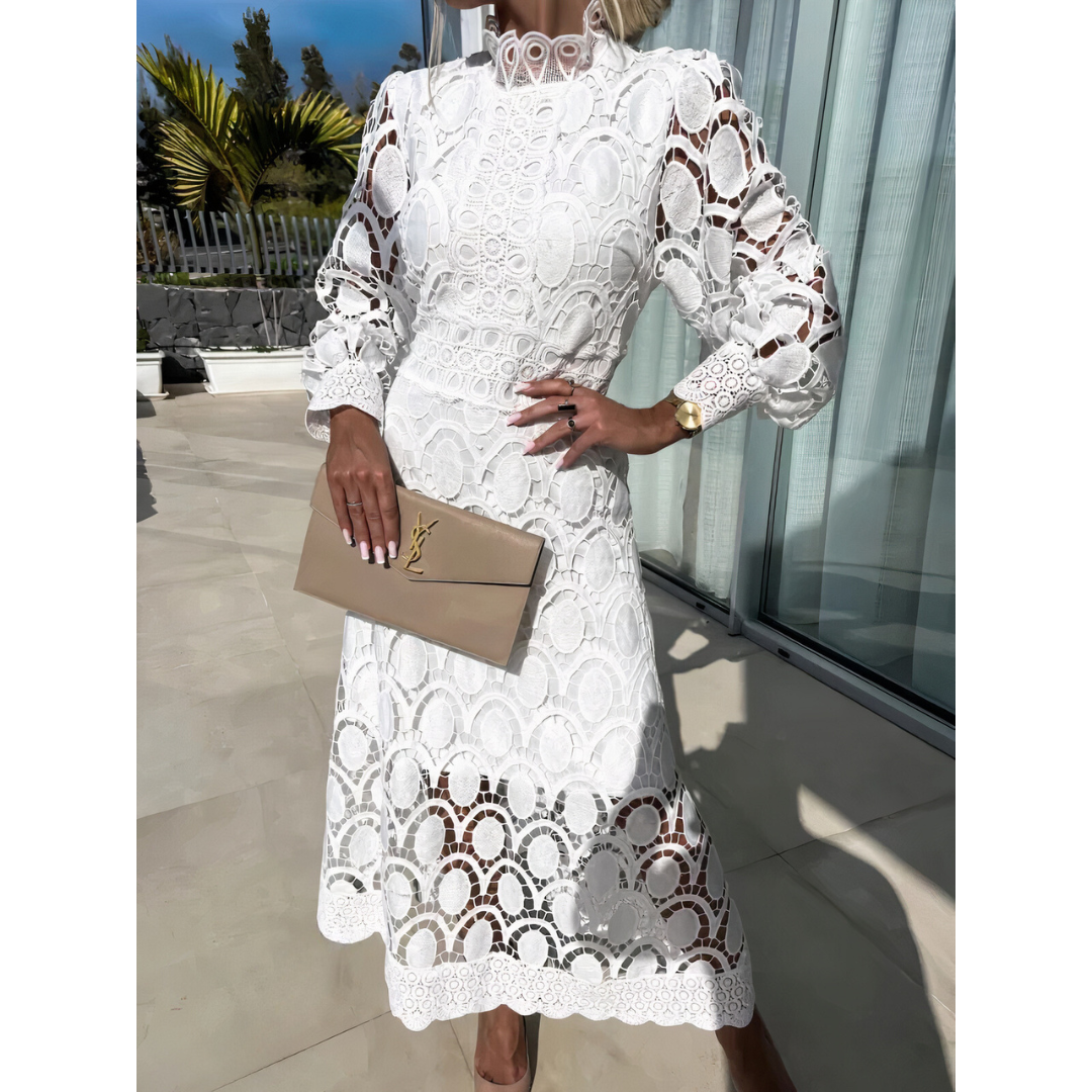 Noa | Delicate Lace Midi Dress