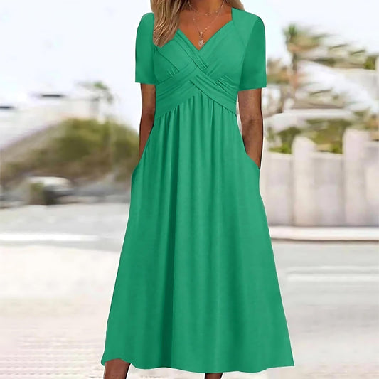 Angelia | Elegant Midi Dress