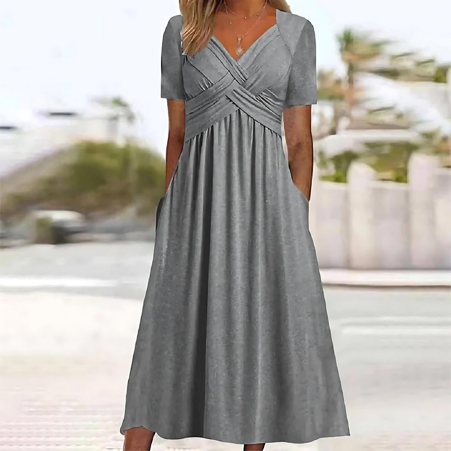 Angelia | Elegant Midi Dress