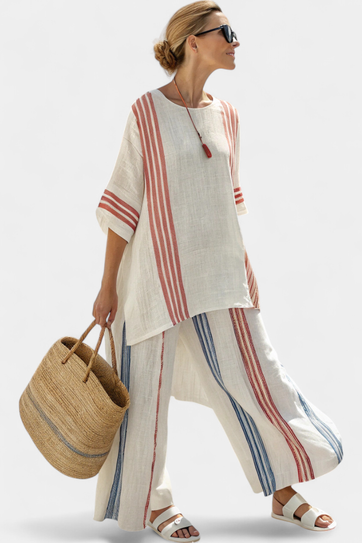 Solvane | Multicolor Striped Set