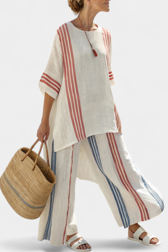 Solvane | Multicolor Striped Set