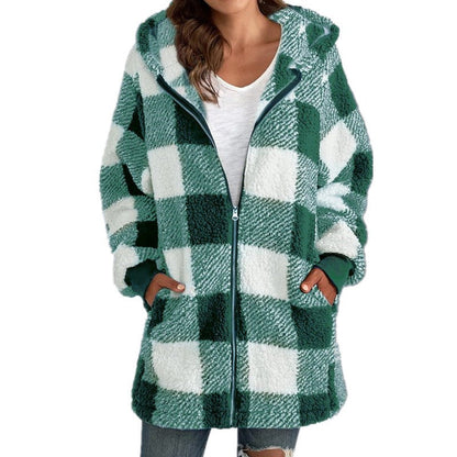 Arabella | Plaid Fleece Coat