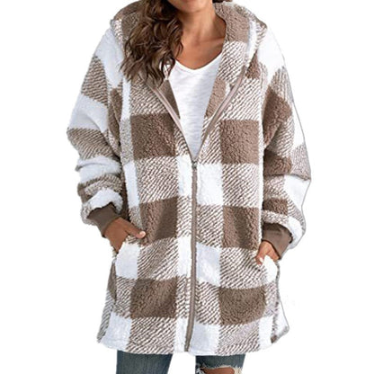 Arabella | Plaid Fleece Coat