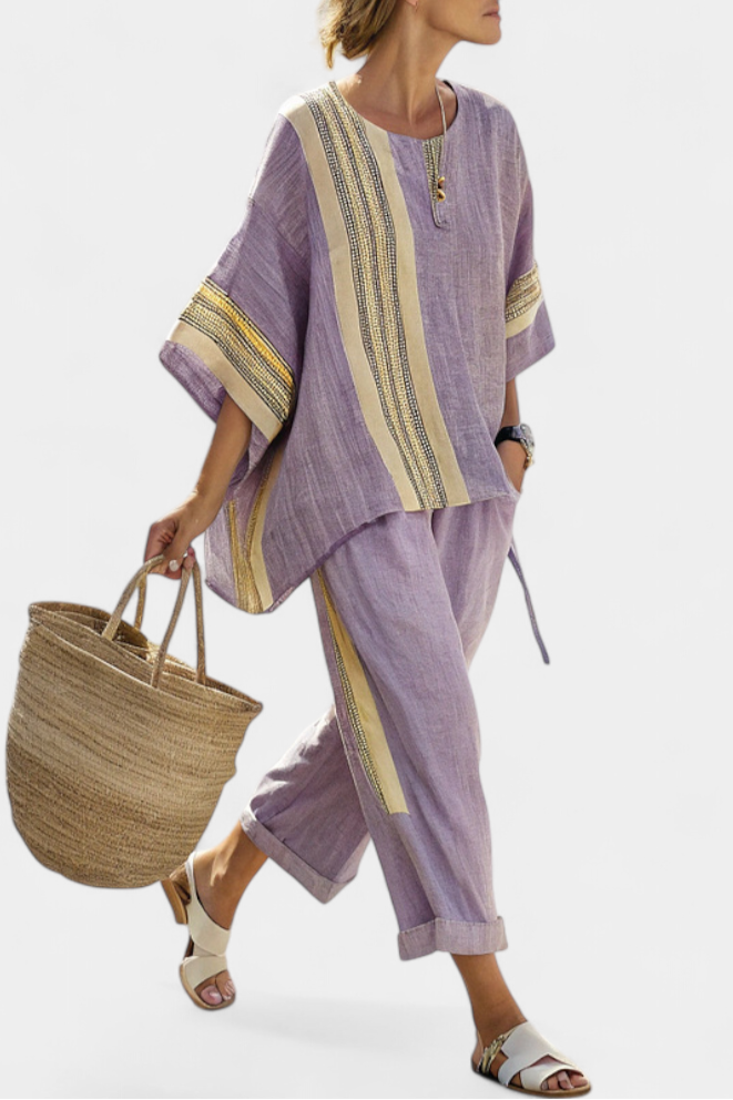 Elowric | Lavender Top & Pants