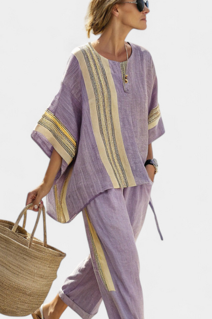 Elowric | Lavender Top & Pants