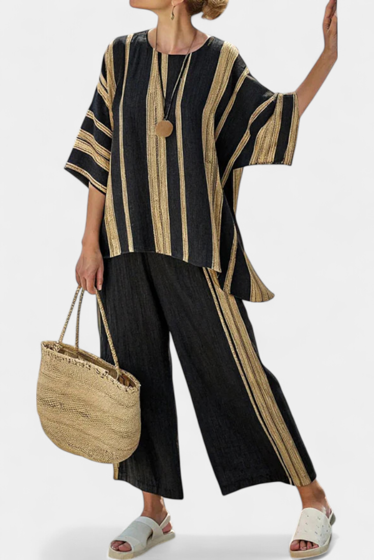 Calden | Striped Top & Pants