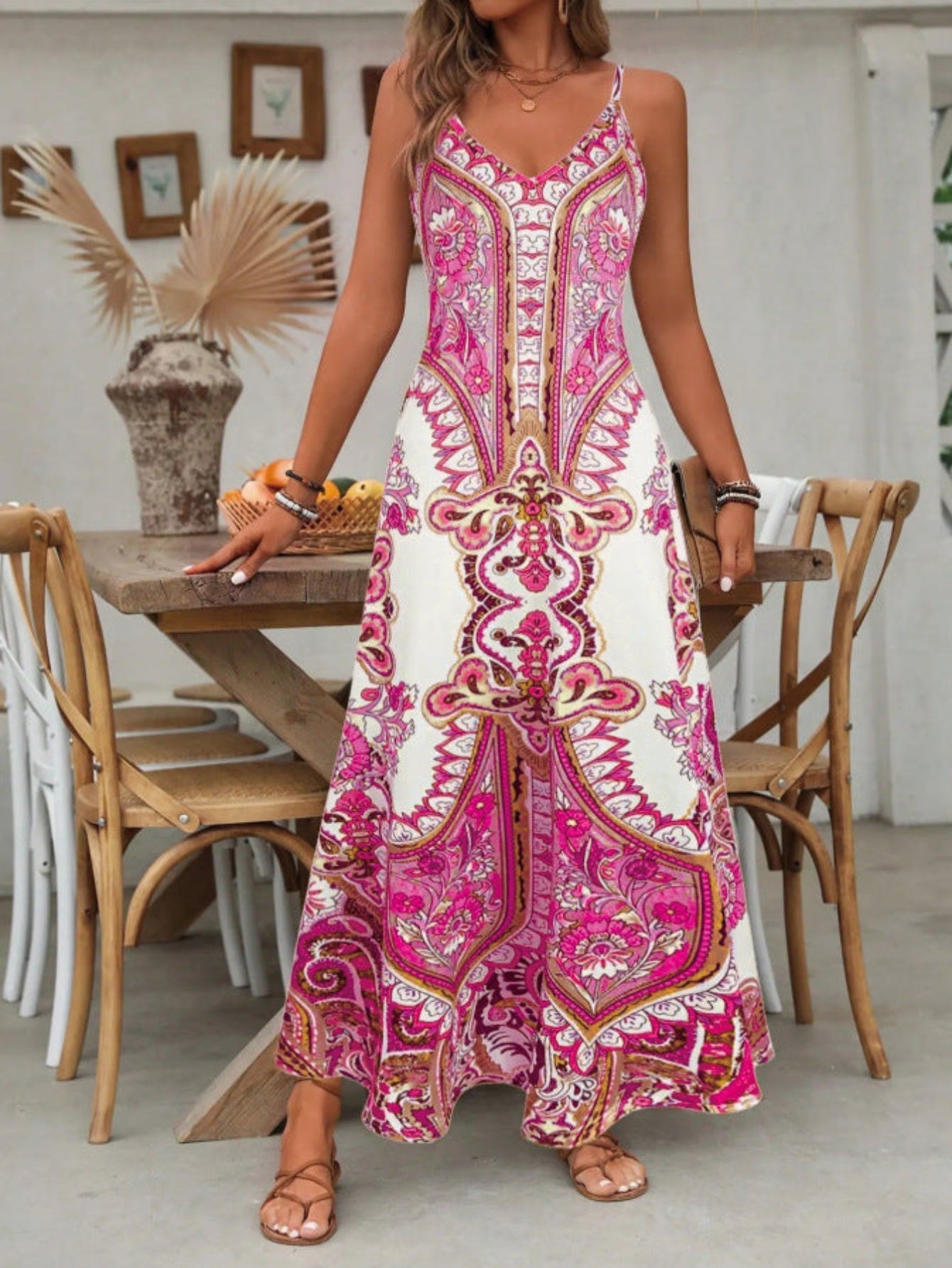Jennifer | Chic Summer Sleeveless Strap Maxi Dress