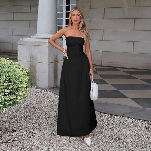 Tessie | Timeless Plain Tube Dress for Parties