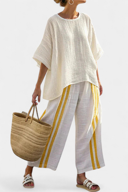 Anselor | Yellow Striped Set