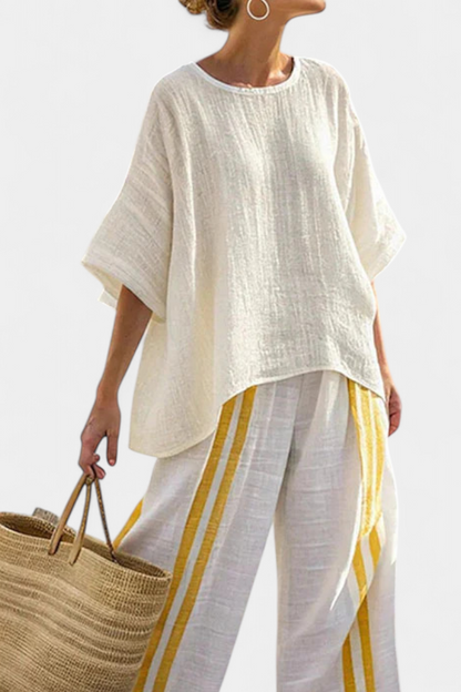 Anselor | Yellow Striped Set