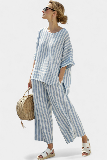 Rensleigh | Blue Striped Set