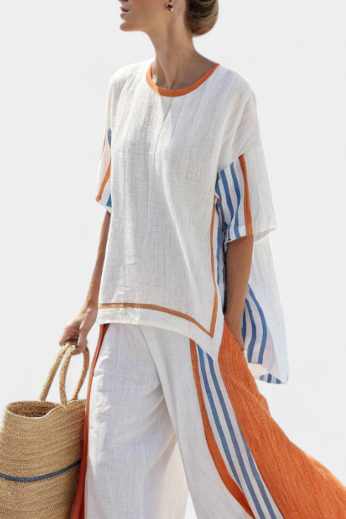 Thorneil | Striped Pants & Top