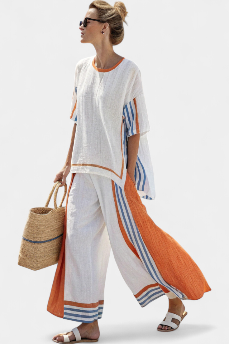 Thorneil | Striped Pants & Top