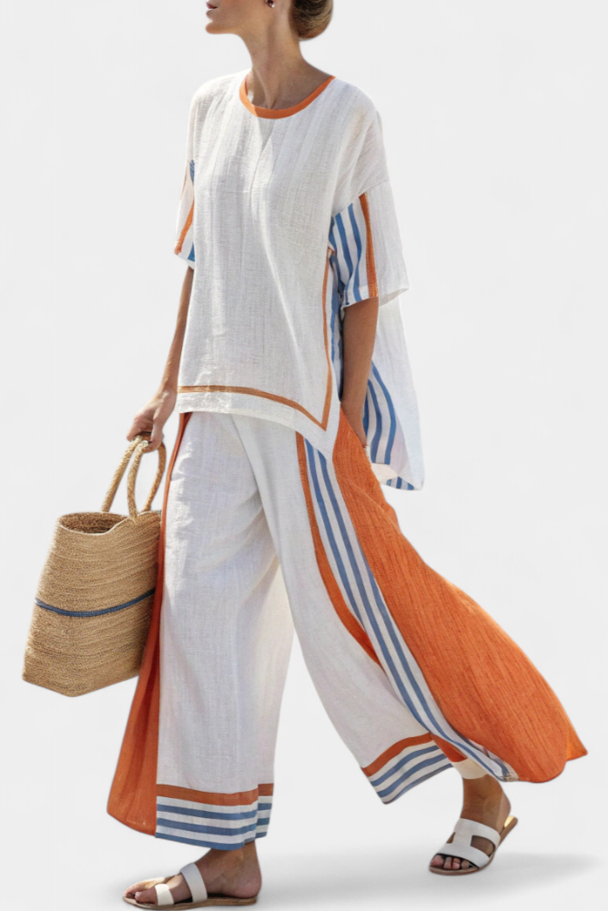 Thorneil | Striped Pants & Top
