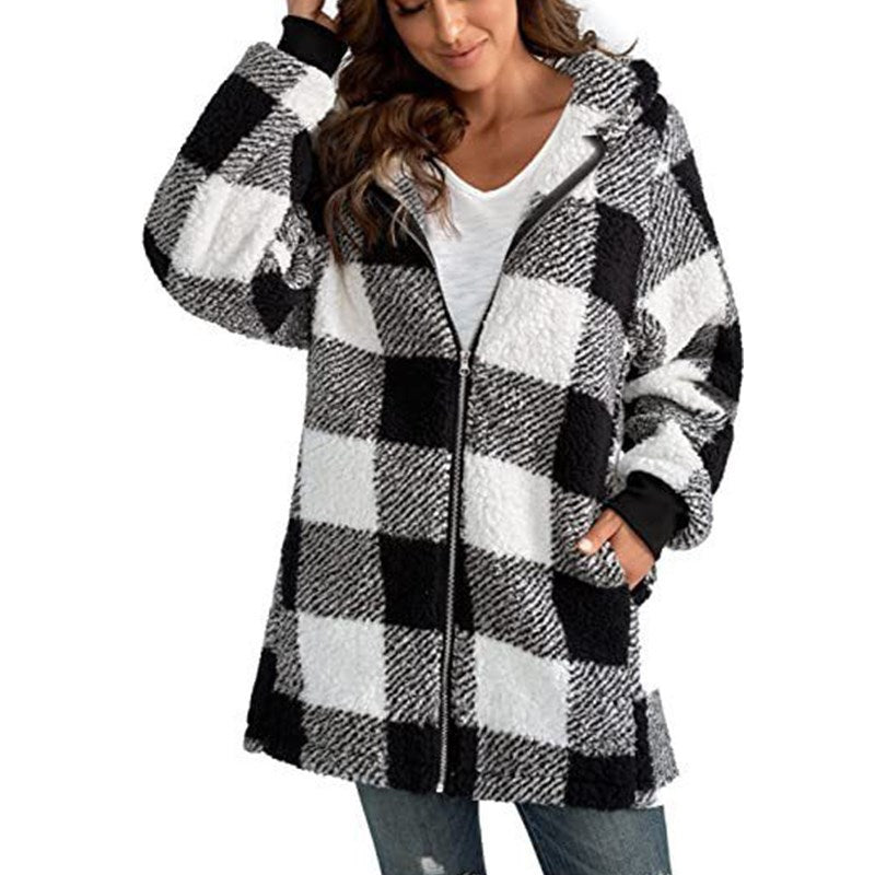 Arabella | Plaid Fleece Coat